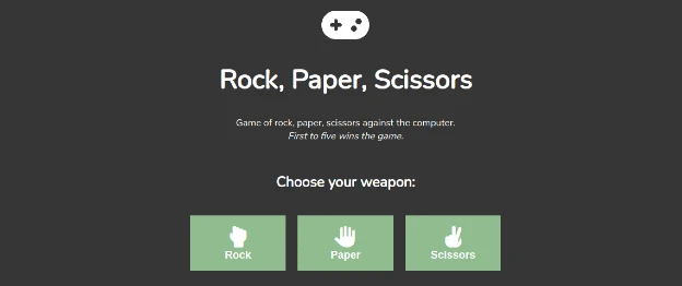 rock paper scissors banner